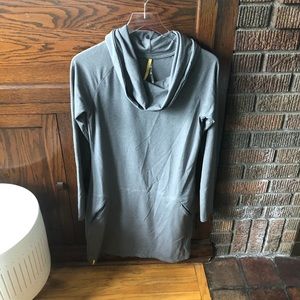Lole cowl neck athletic dress long sleeve M